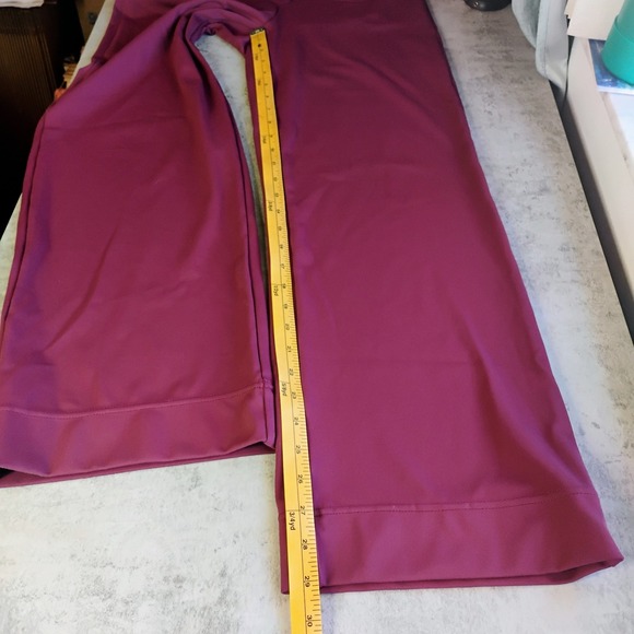HALARA DayStretch High Waisted Pockets Wide Leg Pant Red Mahogany Womens Small - Picture 12 of 13